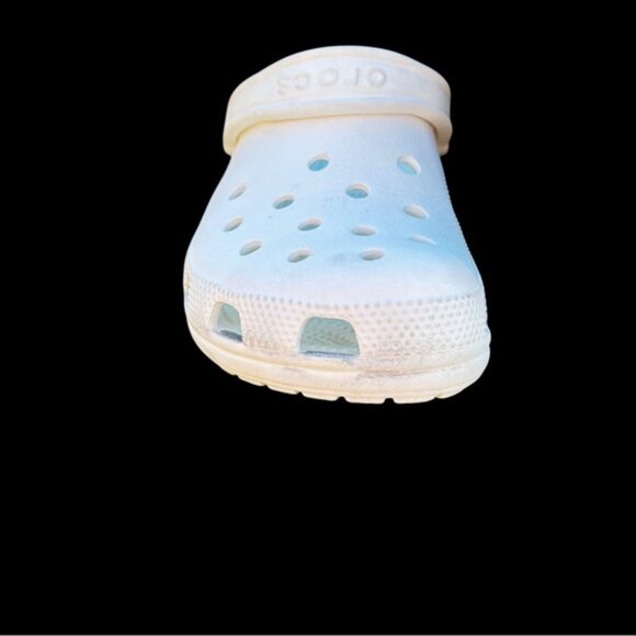 Crocs Womems Sz 8 Men’s Sz 6 White Comfortable Clog Slides - Picture 4 of 10